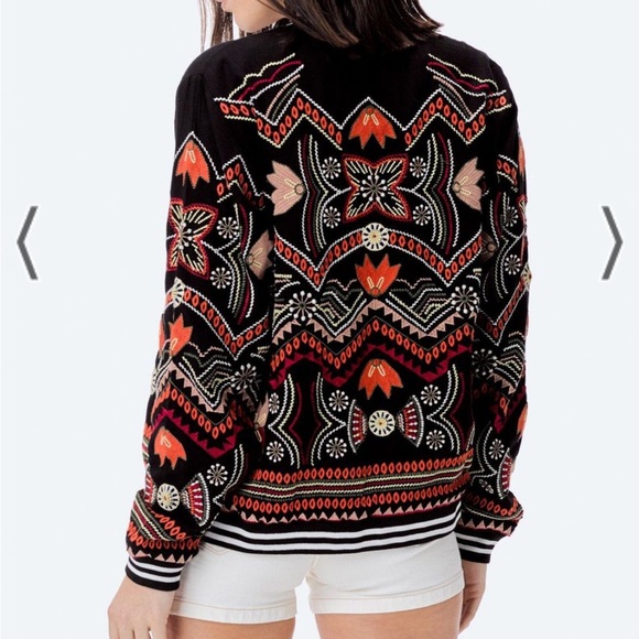 Freyja Embroidered Bomber - Picture 2 of 7